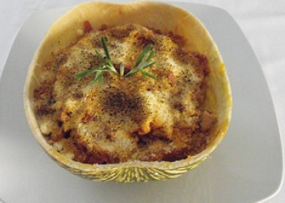 Guiso de Puropollo con Pulpa de Calabaza